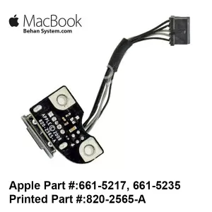 Power Jack Board Cable APPLE MacBook Pro A1278 Plug Charge Port Socket MD101LL/A 661-5217,661-5235,922-9307,820-2565-A MID 2012