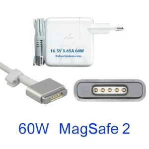 Apple POWER ADAPTER CHARGER 60W Magsafe 2 MacBook Pro retina A1502 13 inch شارژر مک بوک پرو