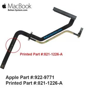 APPLE MacBook Pro 13 inch A1278 MC700 821-1226-A 922-9771 Hard Drive Cable EMC 2419 MacBookPro8,1 Early 2011