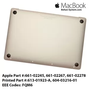 Lower Case Bottom MacBook8,1 Early 2015 apple Macbook Retina A1534 613-01923-A, 604-03216-01