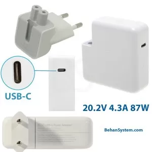 Apple Power Adapter A1719 20.2V-4.3A 87W USB-C TYPE C for MacBook Pro Touch Bar A1990 EMC 3215