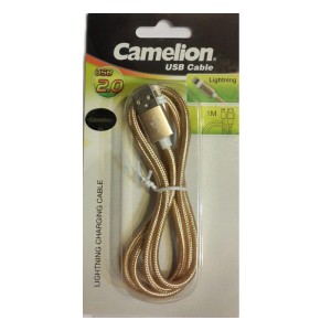 کابل USB به لایتنینگ camelion مدل CDC012-BP به طول 120 سانتیمتر