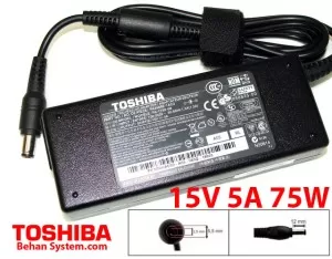 Toshiba Laptop Notebook Charger Adapter 15V 5A 75W