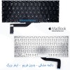 کیبورد کیبرد صفحه کلید لپ تاپ نوت بوک اپل مک بوک پرو رتینا مدل A1398 اندازه 15 اینچی MJLU2