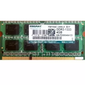 رم لپ تاپ KingMax DDR3-1333 با ظرفیت 4GB 
