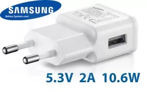 شارژر ديواری USB گوشی سامسونگ 10.6 وات 5.3V 2.0A 