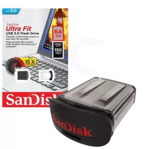 فلش مموری SanDisk مدل Cruzer Ultra Fit USB 3.0 با ظرفیت 64 گیگابایت