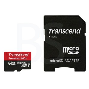 کارت حافظه microSDHC ترنسند مدل Premium کلاس 10 استاندارد UHS-I U1 سرعت 60MBps 400X ظرفیت 64 گیگابایت