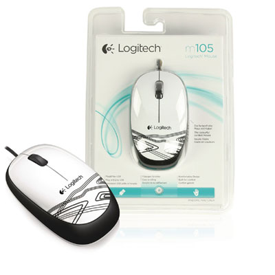 Logitech M105 Corded Optical Mouse