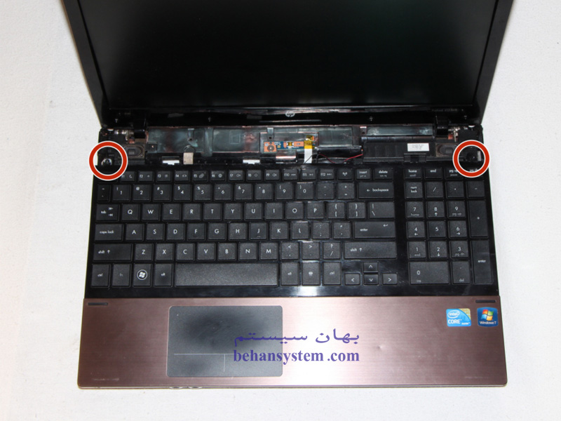 آموزش تصویری و روش تعویض کیبورد لپ تاپ دل مدل Probook  4520s